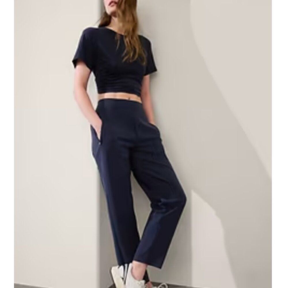 Athleta Women's Endless High Rise Navy Pants Size 18